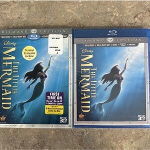 Disney The Little Mermaid Blu-ray in Blue Case